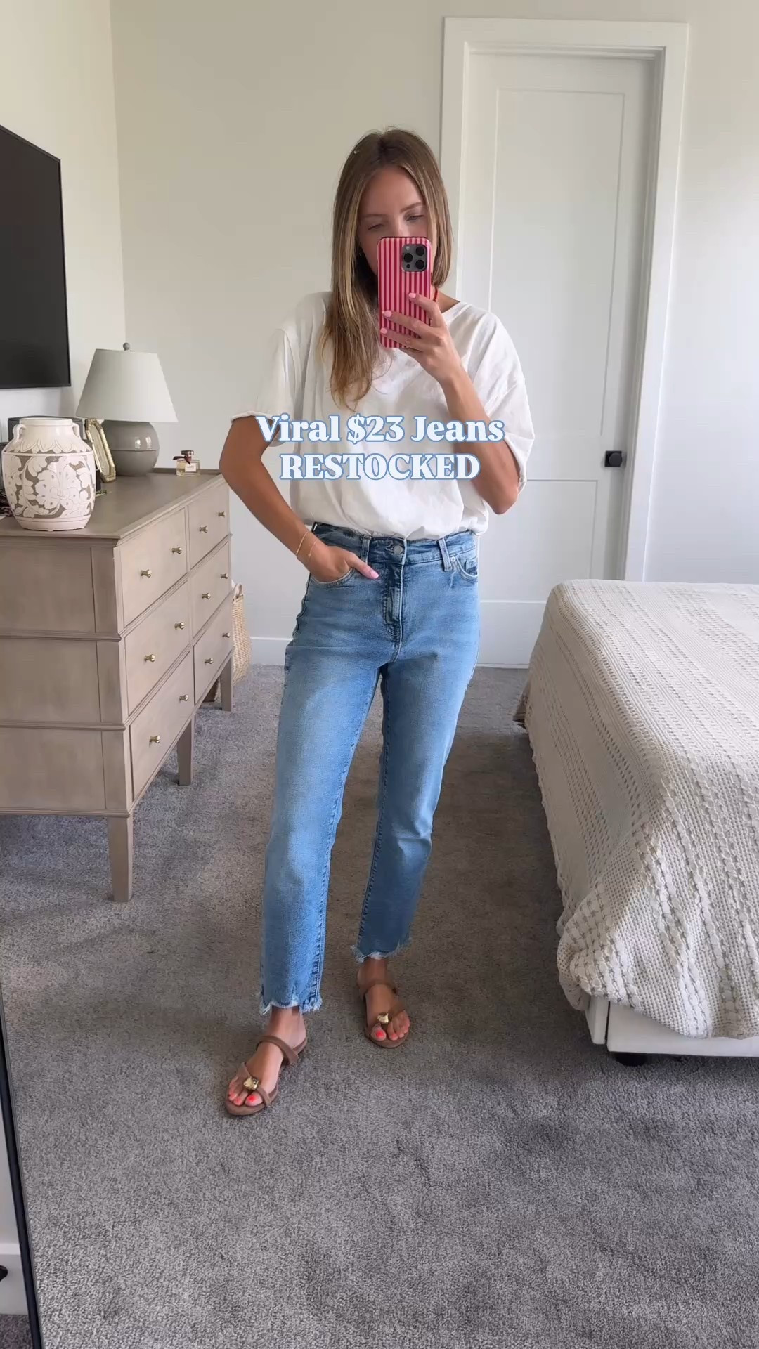 Walmarts viral $23 jeans are back in stock! Get 'em before they're gone again!

Wearing size 2 in the first light wash pair, wearing size 0 in black & dark wash! I honestly like the fit of both! 

#LTKFindsUnder50 #LTKStyleTip