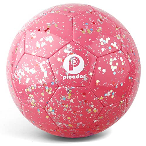 PP PICADOR Soccer Ball Kids Size 3, Glitter Shiny Sequins Toddler Soccer Balls with Pump for Girls Boys Ages 4-6-8 6-12 Child Baby Gift(Pink) | Amazon (US)
