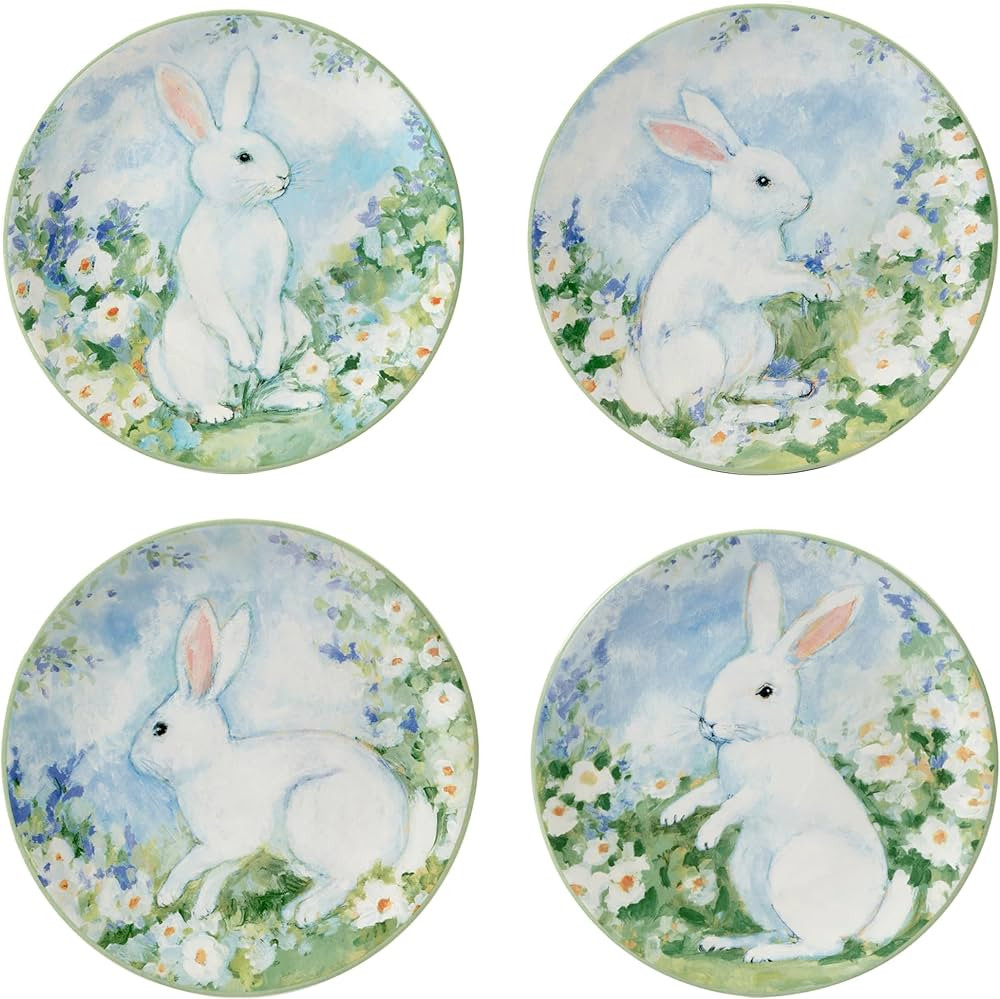 Certified International Easter Morning 9" Dessert/Salad Plates, Set of 4, Multicolor | Amazon (US)