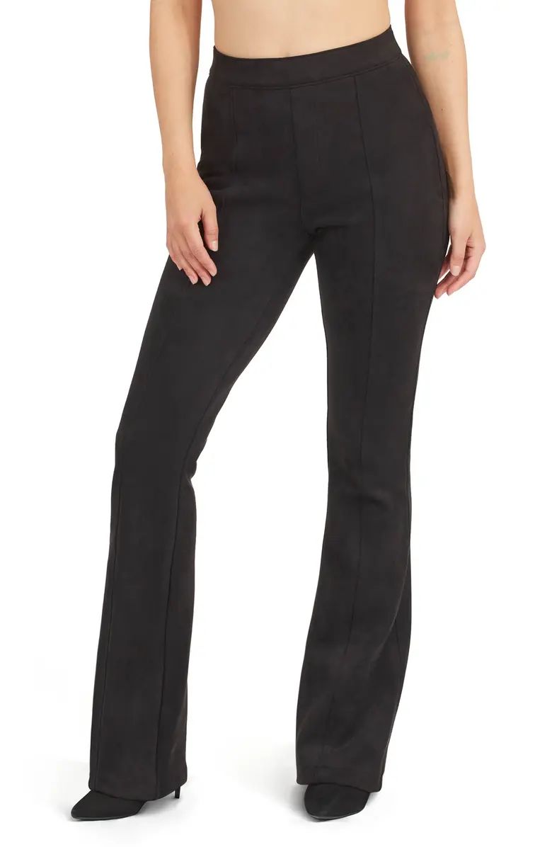 SPANX® Faux Suede Flare Pants | Nordstrom | Nordstrom