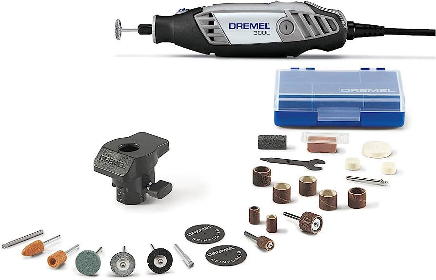 Dremel 3000-1/24 Variable Speed Rotary Tool Kit - 1 Attachment & 24 Accessories, Ideal for Variet... | Amazon (US)