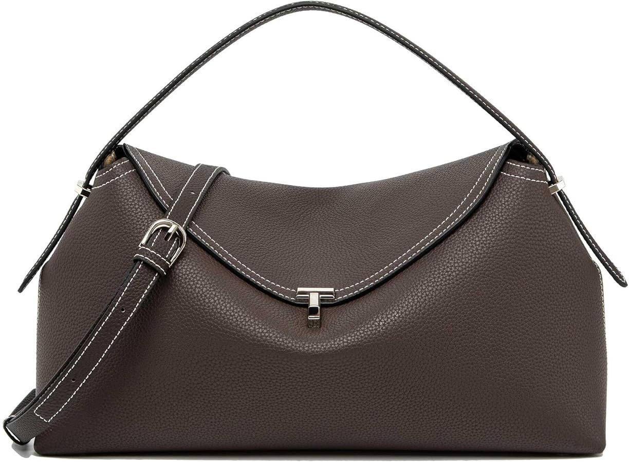 Leather Crossbody Bag for Women, Multiple Compartments for Everyday & Travel | Amazon (US)