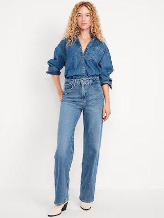 Extra High-Waisted Wide-Leg Jeans | Old Navy (US)