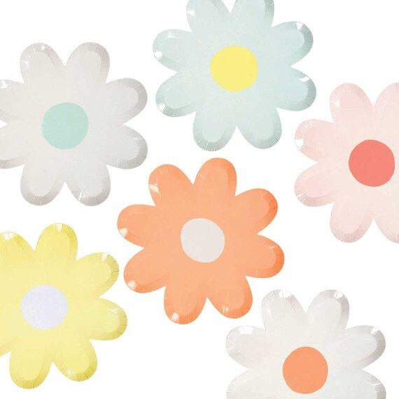 Pastel Daisy Plates Set of 12 Assorted 9 Easter | Etsy | Etsy (US)