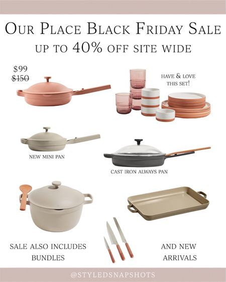 Our Place Black Friday sale has already started! Up to 40% off sitewide. Still use and love our pans. The best non-stick/non-toxic cookware 

holiday gift idea 

#LTKHolidaySale #LTKHoliday #LTKGiftGuide