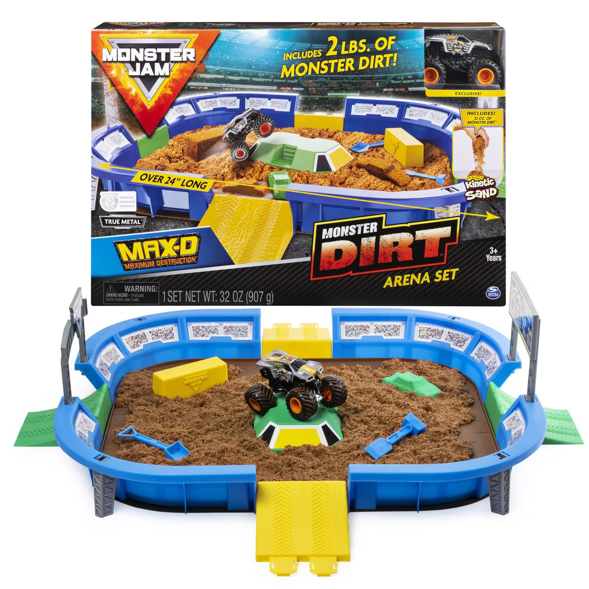 Monster Jam Monster Dirt Arena 24" Playset with  Exclusive 1:64 Scale Die-Cast Monster Jam Truck | Target