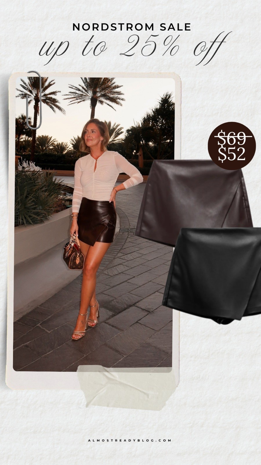 Nordstrom sale up to 25% off. XS top & 0 skort 🤎

evening look, girls night out, miami outfit, dinner outfit, amanda west, almost ready blog

#LTKOver40 #LTKSaleAlert