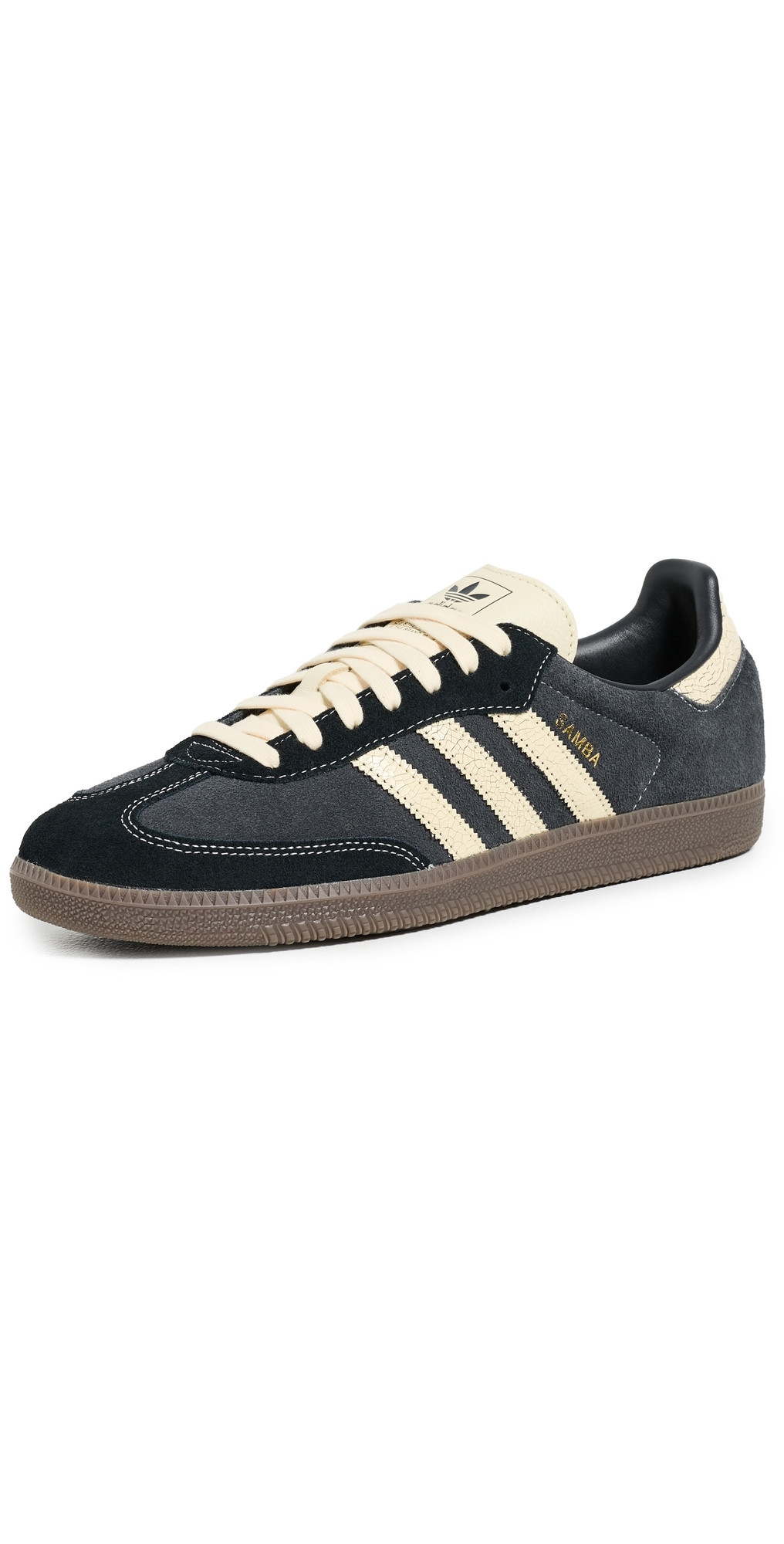 adidas Samba OG Sneakers Carbon/Warm Vanilla/Gum 5 8.5 | Shopbop