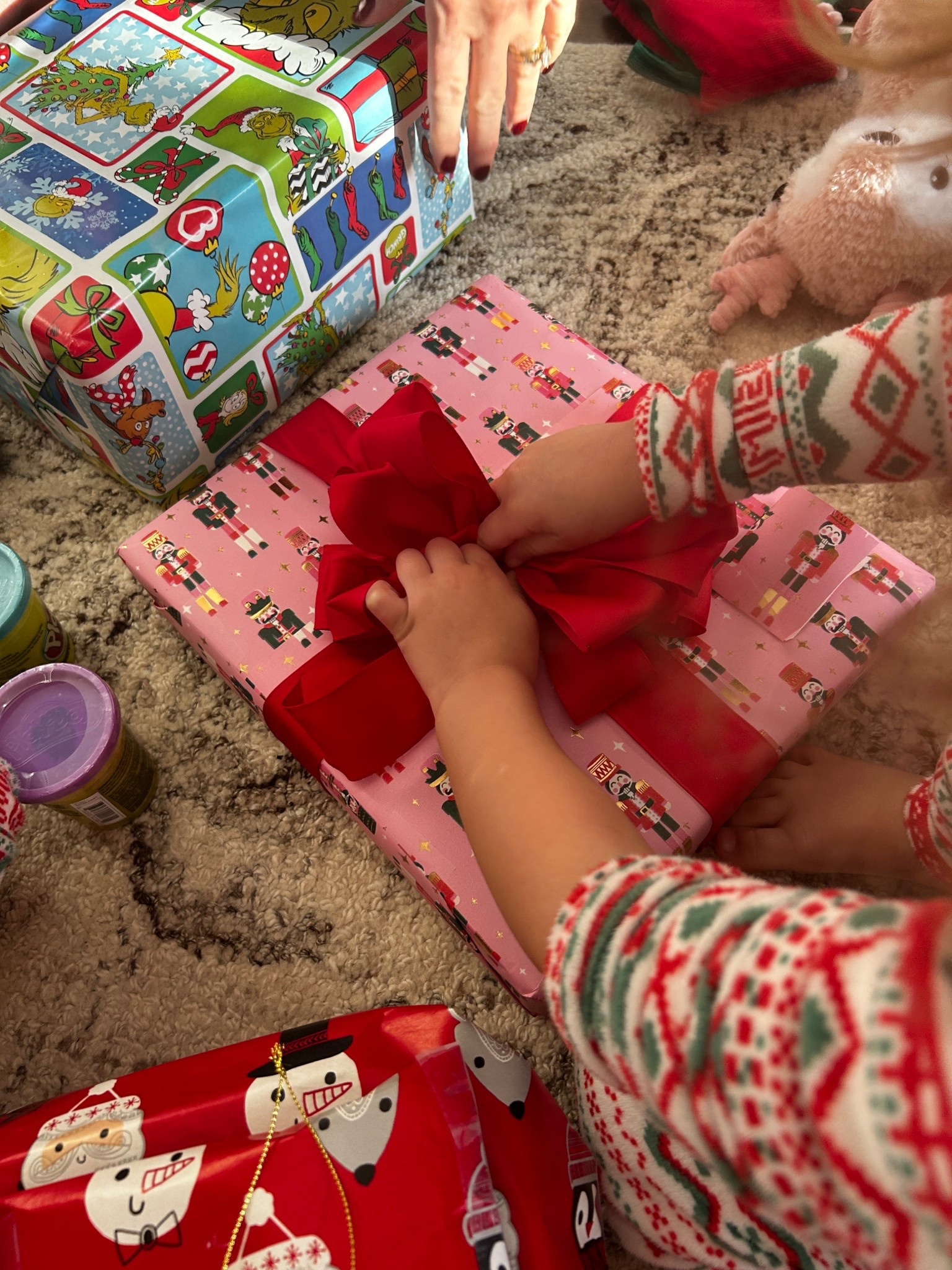 ribbons and bows 🎀 I love picking out fun wrapping paper and making giant bows for the gifts we wrap. Bow maker, wrapping paper, Amazon Christmas, Christmas present, toddler Christmas 

#LTKHoliday #LTKSeasonal