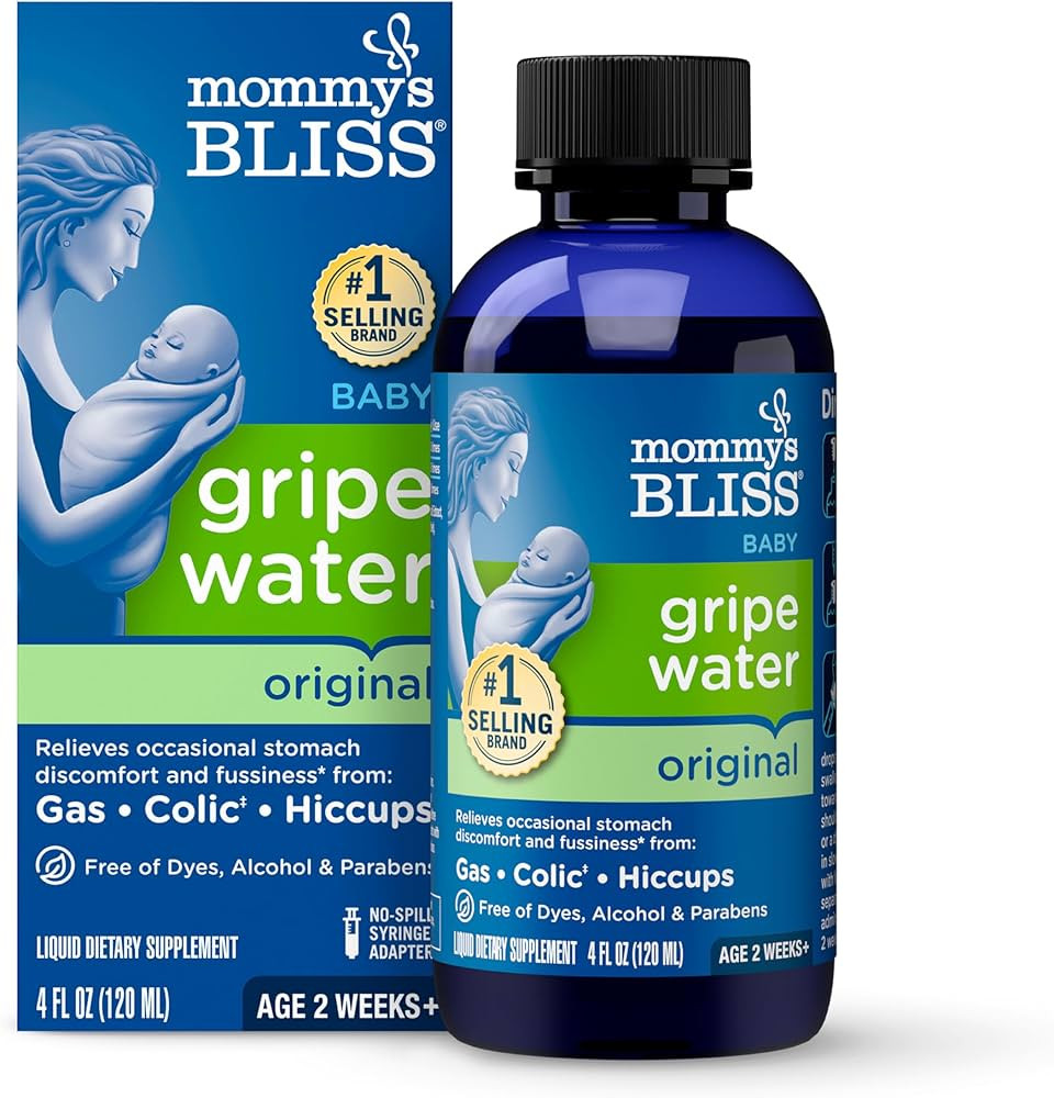 Mommy's Bliss Gripe Water Original, Infant Gas & Colic Relief, Gentle & Safe, 2 Weeks+, 4 Fl Oz (... | Amazon (US)