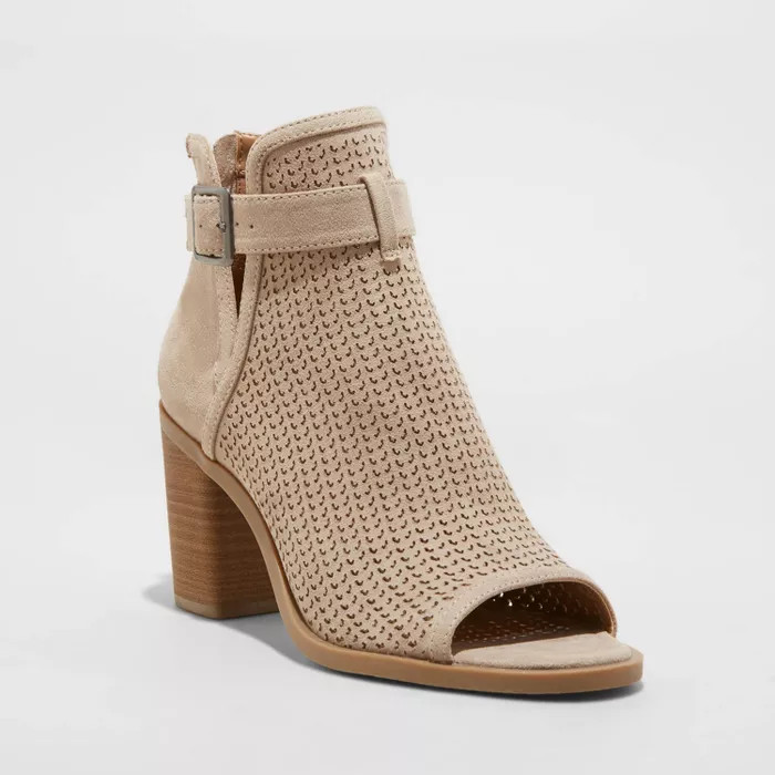 Women's Edith Open Toe Bootie Heels - Universal Thread™ | Target