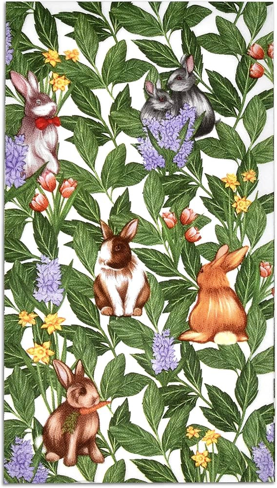 100 Count Easter Bunnies Grass Guest Napkins Decorative Hand Towels Disposable Paper Holiday Bunn... | Amazon (US)