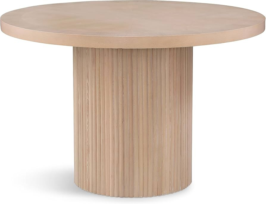 Meridian Furniture Belinda Collection Mid-Century Modern Dining Table, Solid, Finish Wood Veneer ... | Amazon (US)