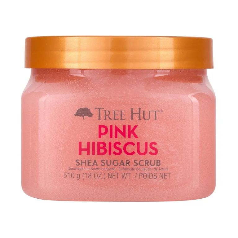 Tree Hut Body Scrub, Shea Sugar Hydrating Exfoliator for Softer, Smoother Skin, Pink Hibiscus, 18... | Walmart (US)