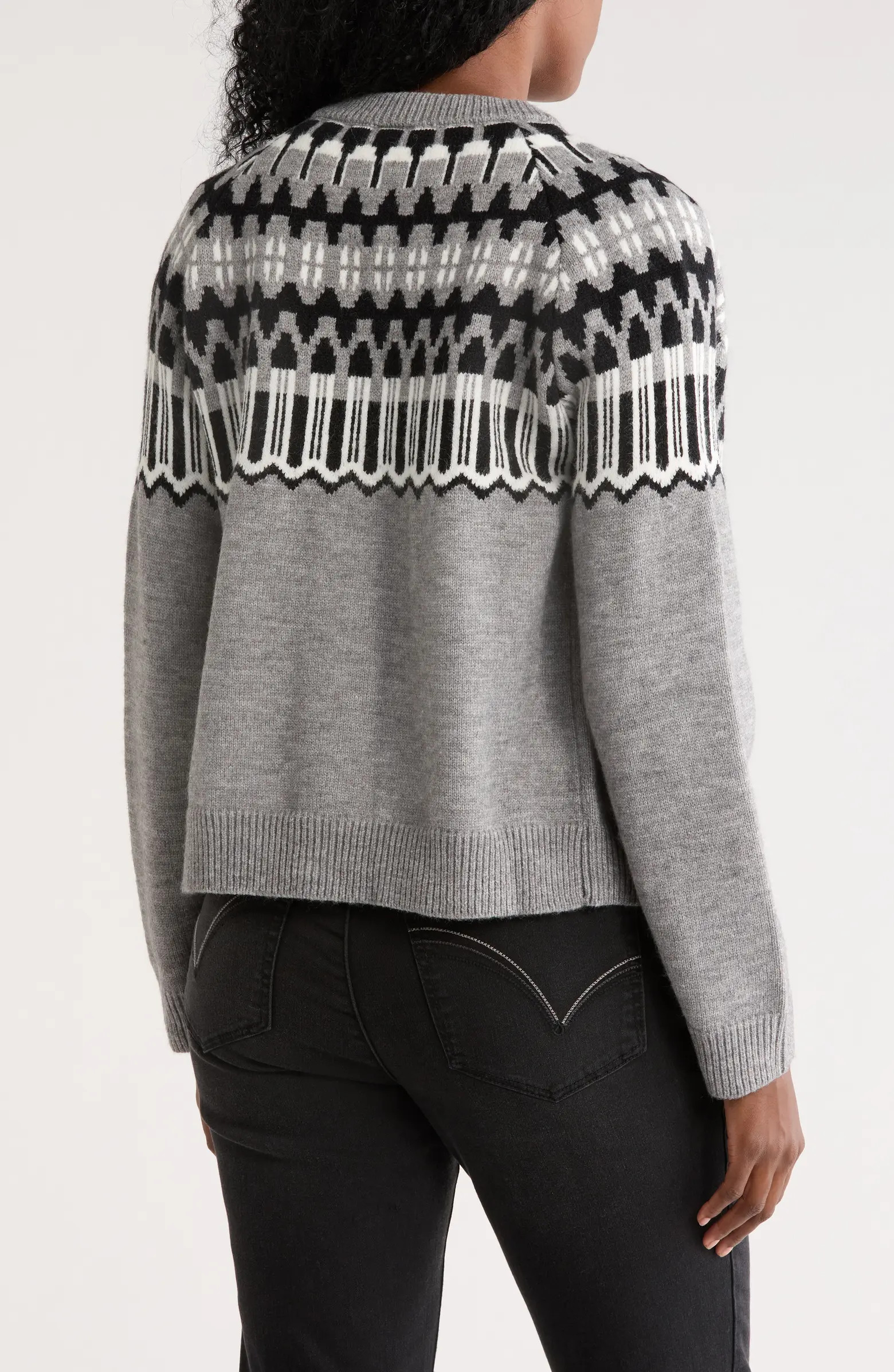 Bobeau Fair Isle Button Front Cardigan | Nordstromrack | Nordstrom Rack