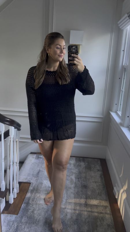 This Coorun crochet sweater can be worn over a swimsuit or paired with a tank or bodysuit and jeans! Wearing size XXL. Use code CARALYN02 at checkout for 40% off. #ad

#LTKstyletip #LTKswim #LTKmidsize