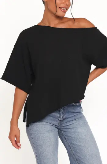 Ardena One Shoulder Bouclé Knit Top | Nordstrom