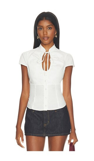 Tiger Mist Viola Top in White. - size S | Revolve Clothing (Global)