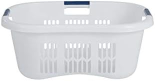 Rubbermaid FG299587WHTRB Laundry Basket, 2.1-Bushel | Amazon (US)