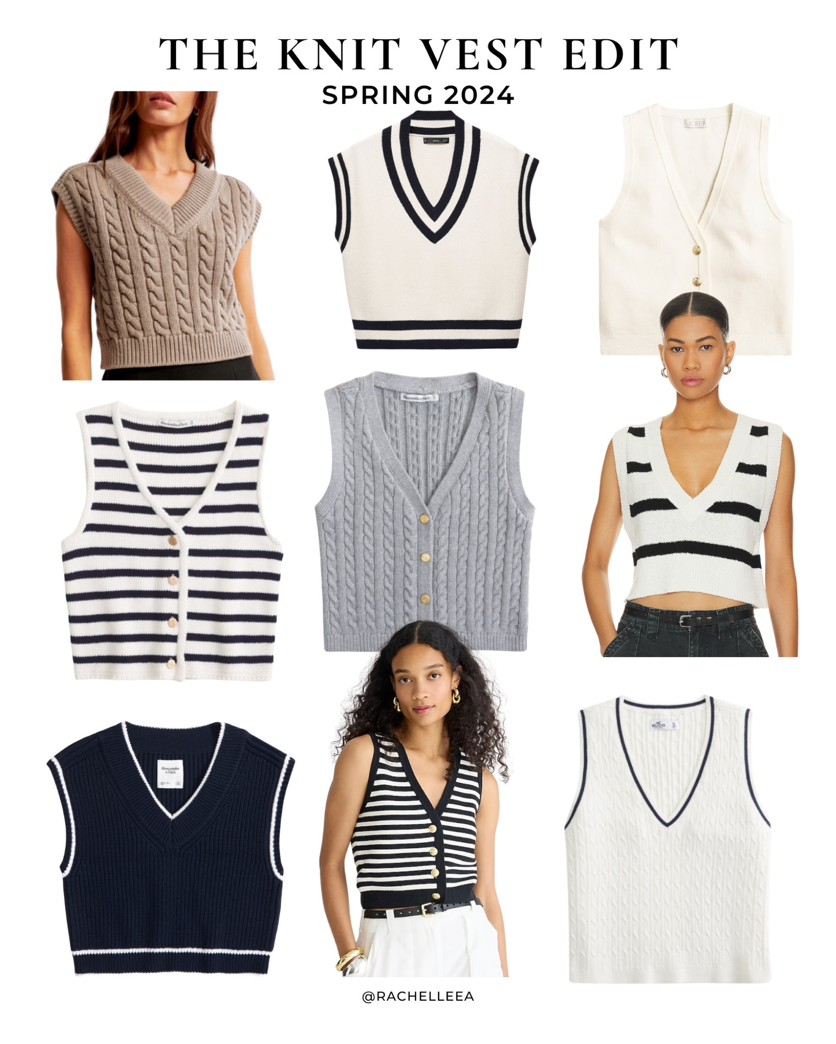 Sweater vest edit! Cute knit vest. Stripe vest. Cable knit vest. 

#LTKSpringSale #LTKSeasonal #LTKstyletip