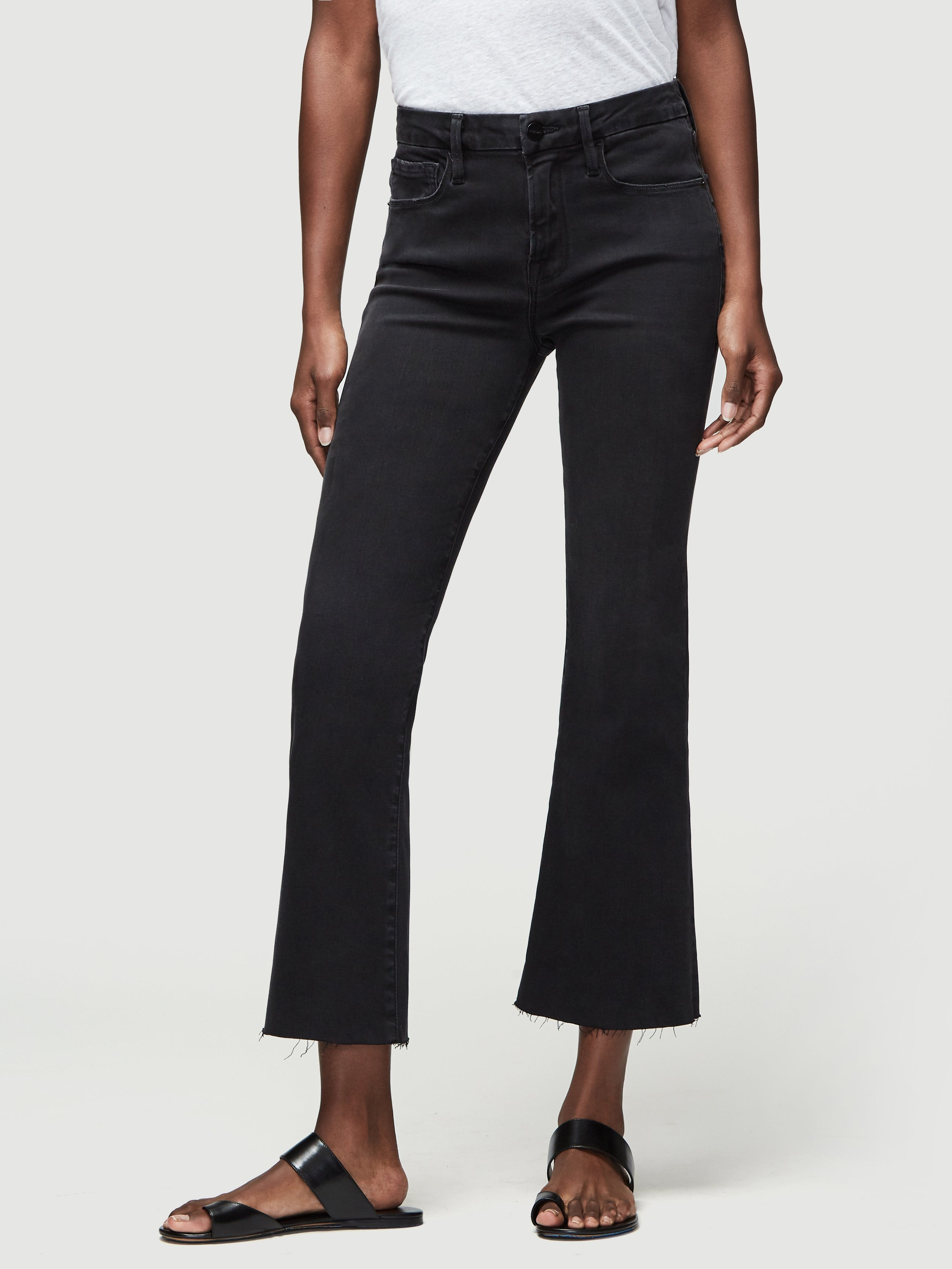 Le Crop Mini Boot Raw Edge -- Kerry | Frame Denim