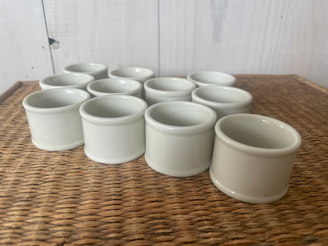 Vintage White Porcelain Napkin Rings, Set of 11, White Porcelain Napkin Rings, Hostess Gift, Dini... | Etsy (US)