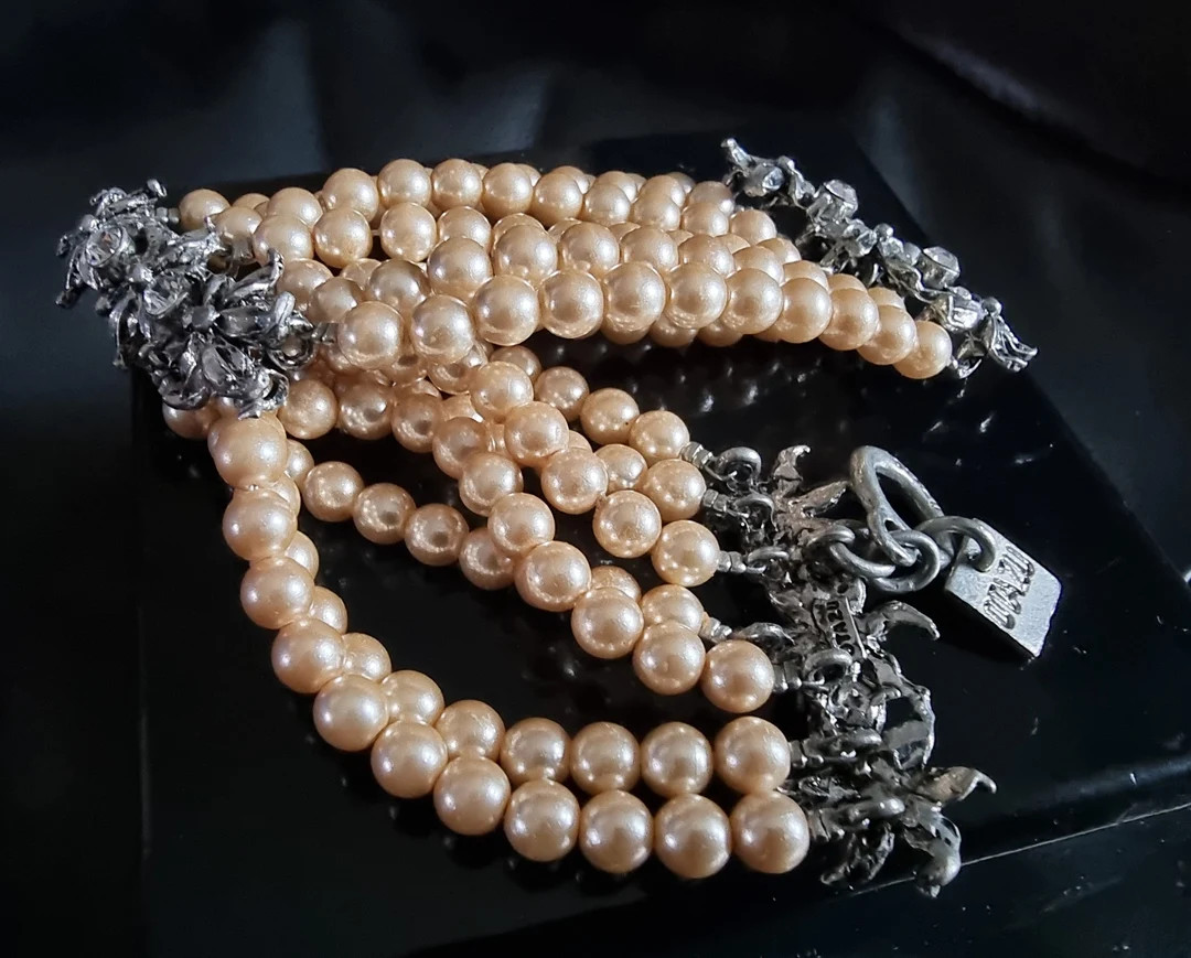 Rodrigo OTAZU, signed BRACELET, glass beads and rhinestones | Etsy (US)