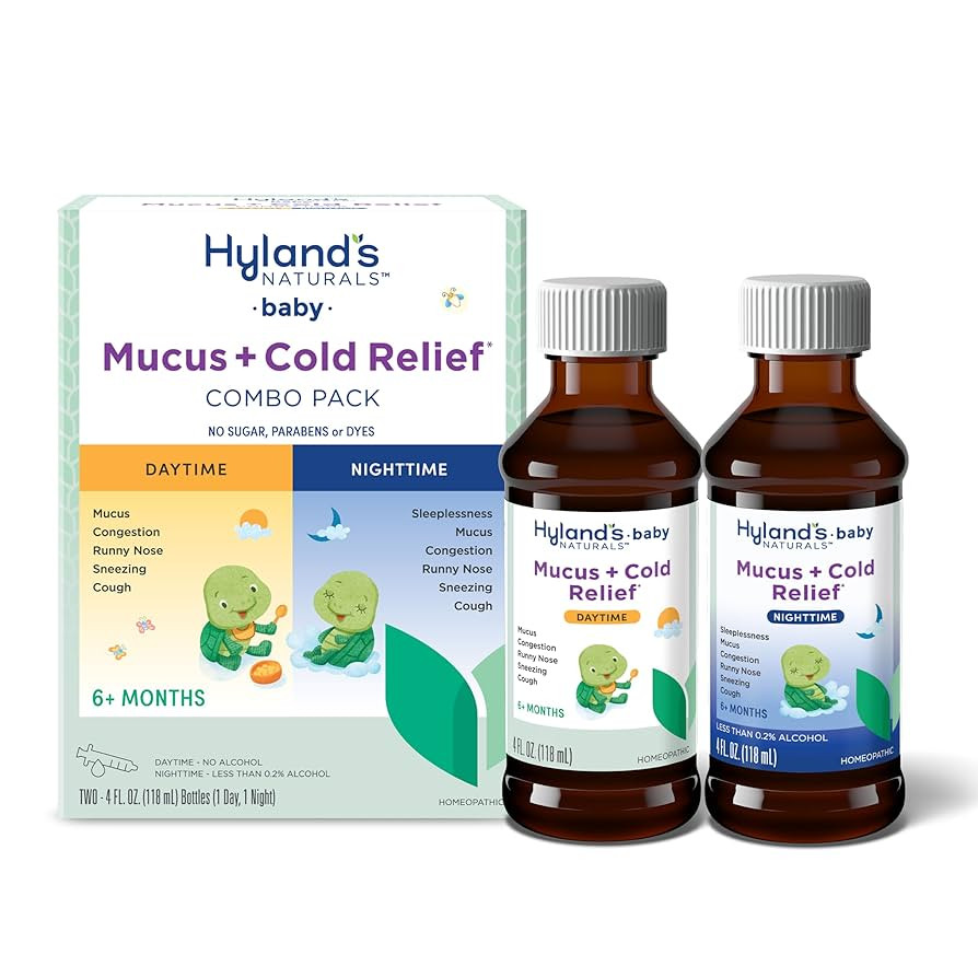 Hyland's Baby Mucus and Cold Relief, Day and Night Value Pack, Infant And Baby Cold Medicine, Dec... | Amazon (US)