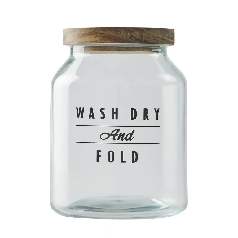 Better Homes & Gardens Medium Glass Laundry Detergent Container with Scoop, Adult | Walmart (US)