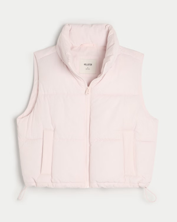 Mini Zip-Up Puffer Vest | Hollister (US)
