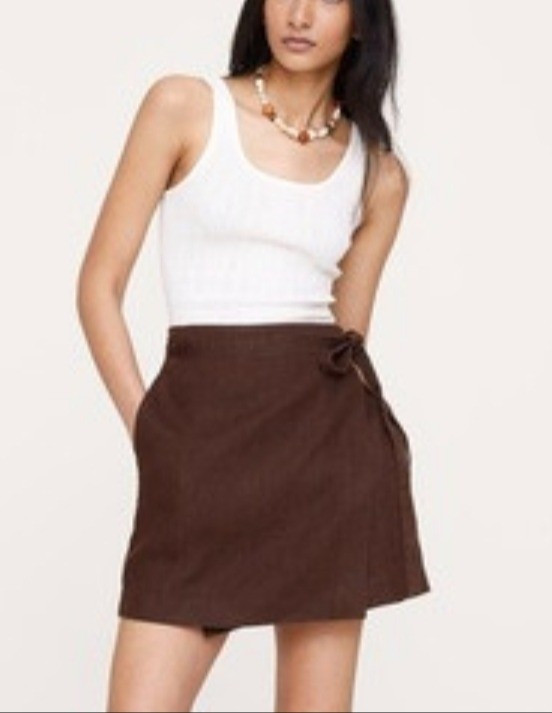 Linen mini wrap skirt for petite women.Petite fashion. Heatwave outfits. Summer style.I am 4'11/150cm petite stylist sharing fashion that fits short women.

#LTKMidsize #LTKPetite