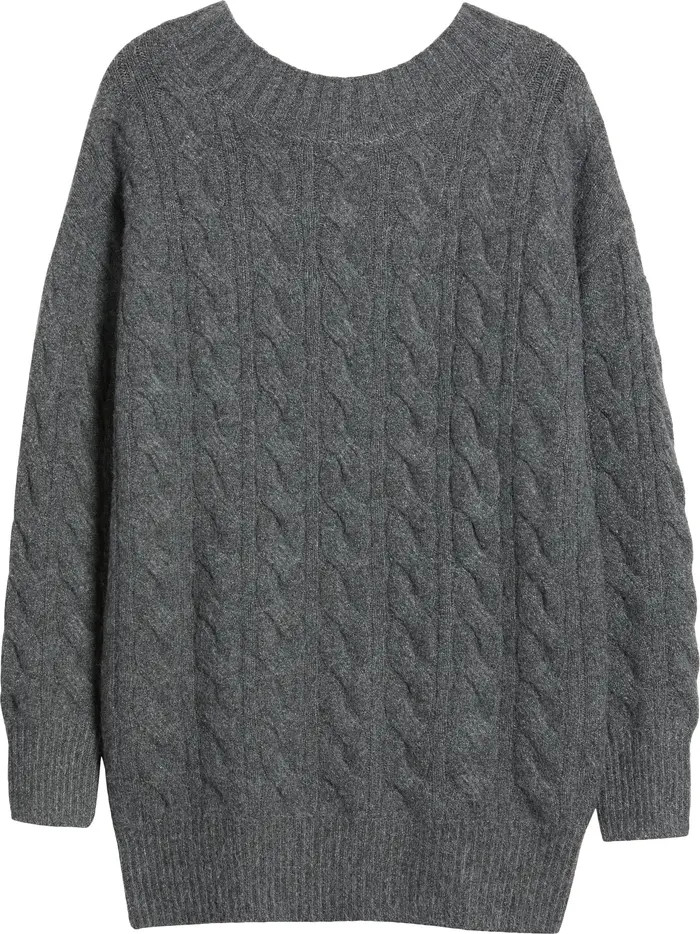 Cable Long Sleeve Sweater Dress | Nordstrom