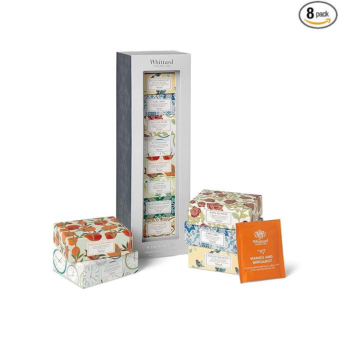 Whittard of Chelsea - Tea Discoveries, A Taste of Tea - Gift Box Includes - 4 Black Teabags, 3 Gr... | Amazon (US)