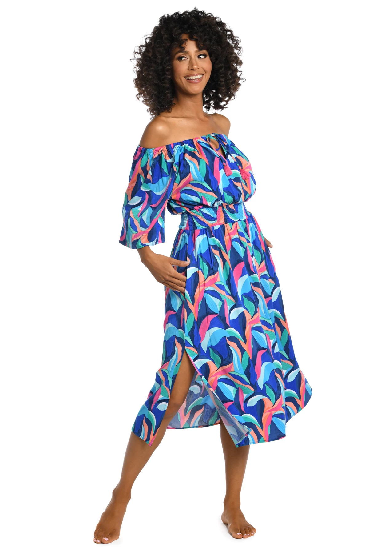 Off The Shoulder Midi Dress | Everything But Water