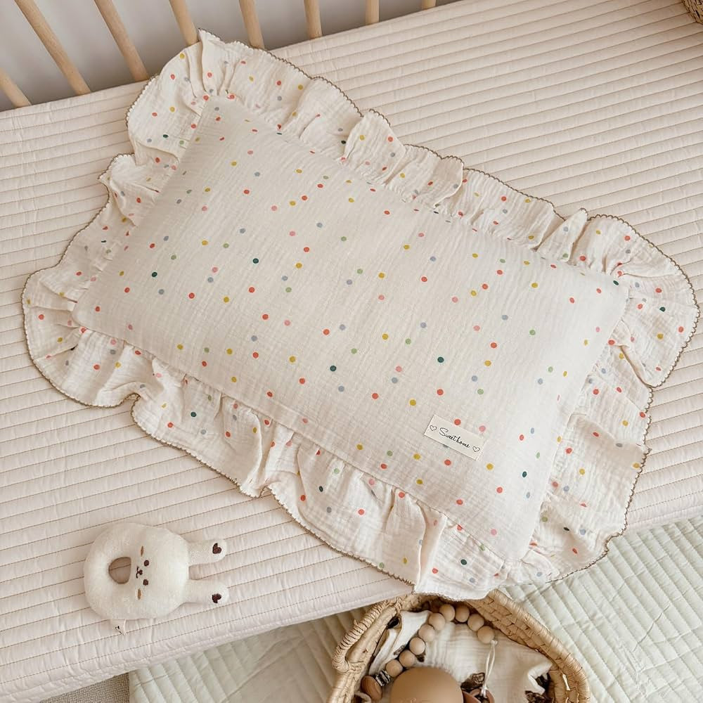 BuLuTu Kids Toddler Pillowcases Muslin Cotton Toddler Pillow Cases for Girls Boys Bedding Pillow ... | Amazon (US)