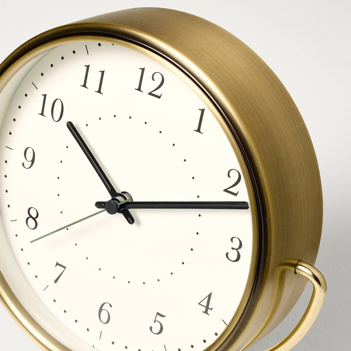 Brass Analog Circular Pedestal Table Clock - Hearth & Hand™ with Magnolia | Target