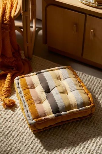 Urban Renewal Recycled Stripe Floor Pillow | Urban Outfitters (US and RoW)