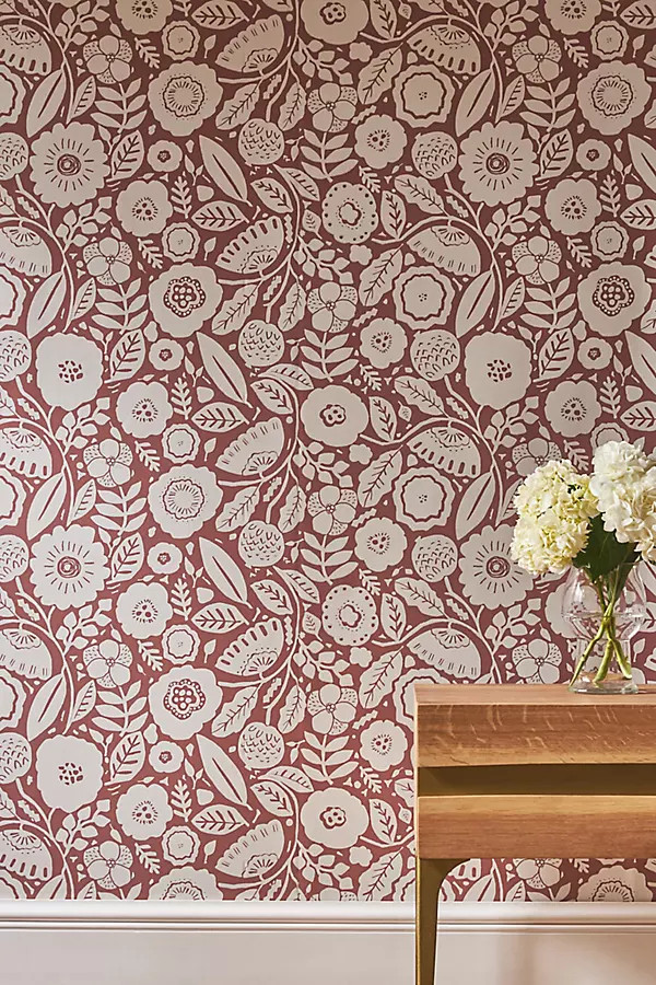 Camille Blossom Vintage Wallpaper | Anthropologie (US)