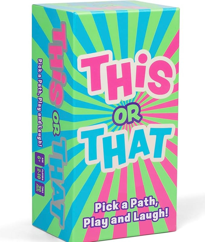 THIS OR THAT Party Game - The All-Ages Pick A Path, Play and Laugh Card Game About What Your Frie... | Amazon (US)