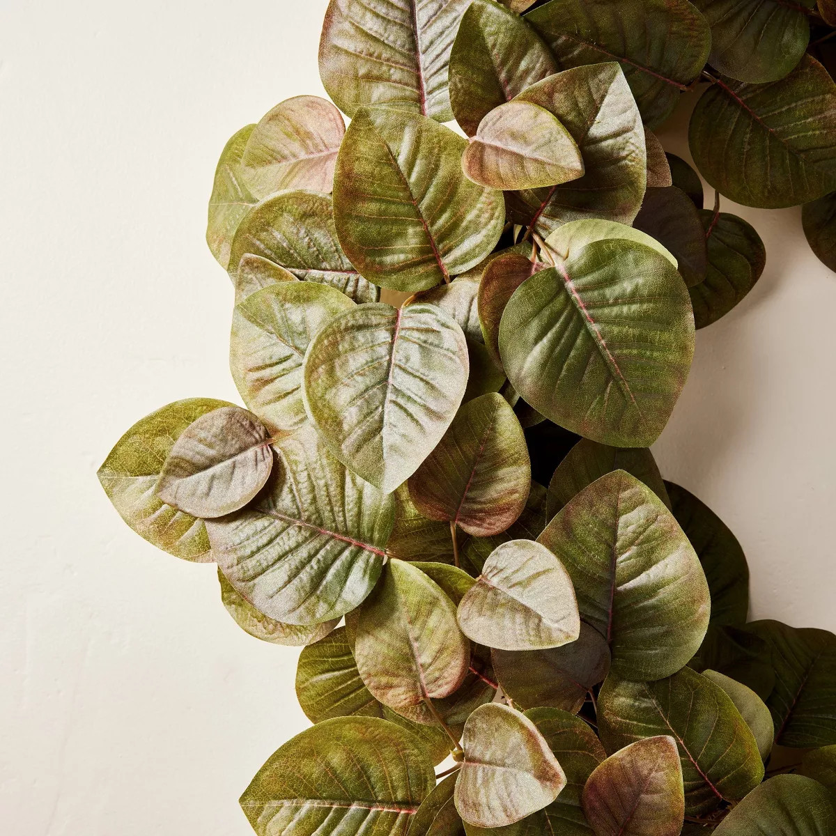 24" Faux Fall Leaf Wreath - Hearth & Hand™ with Magnolia | Target