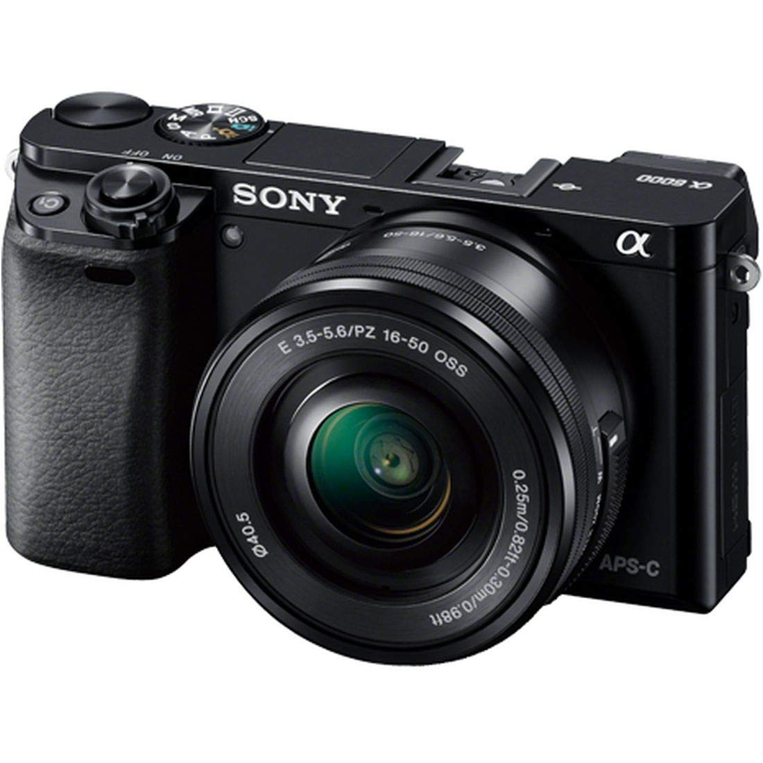 Sony Alpha a6000 Mirrorless Digitial Camera 24.3MP SLR Camera with 3.0-Inch LCD (Black) w/ 16-50m... | Amazon (US)
