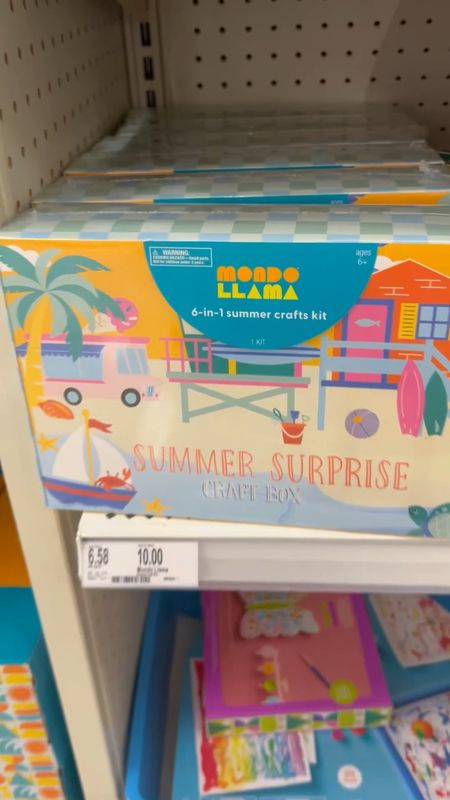 Target summer surprise craft box! So fun for rainy days or travel 
