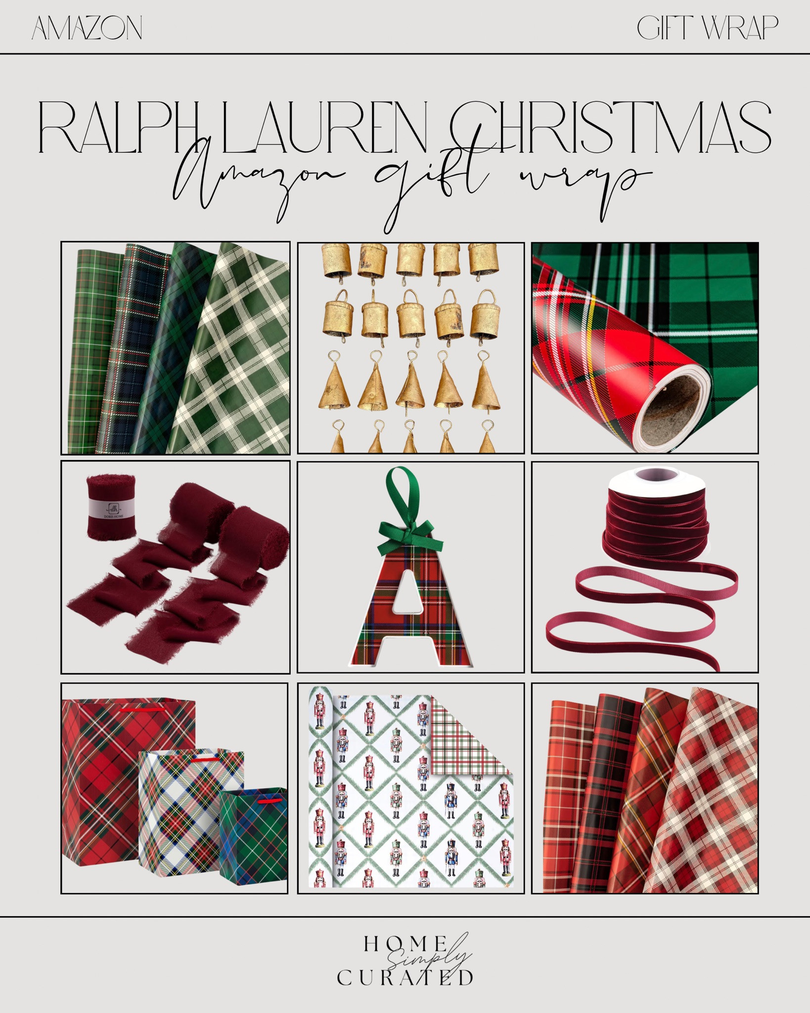 The classic Christmas look, for less! Amazon has all the things you need for the viral Ralph Lauren Christmas look without breaking the bank!✨

#classicchristmas #ralphlaurenchristmas #plaidgiftwrap #classywrapping #giftwrap #amazon #amazonchristmas #amazonfinds 

 

#LTKHoliday #LTKSeasonal #LTKHome