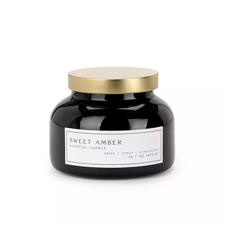 New! Sweet Amber 2-Wick Jar Candle | Kirklands