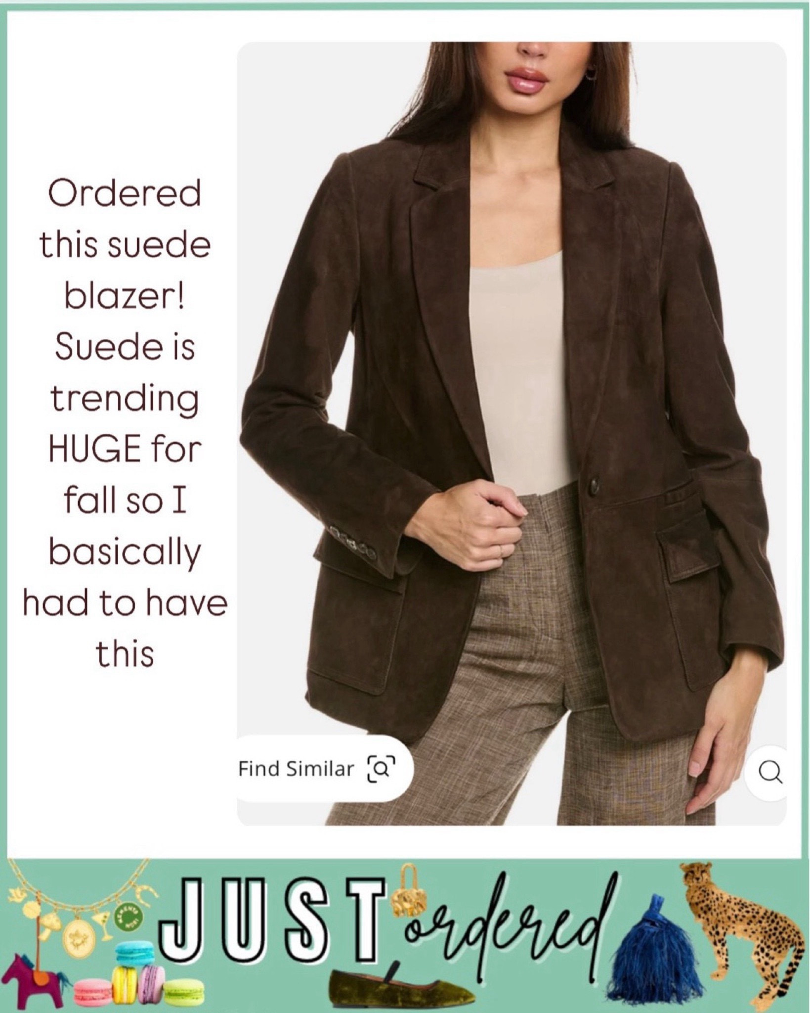 Suede chocolate brown blazer! Suede jackets are so in this fall! Ordered a xs



#LTKFindsUnder100 #LTKStyleTip #LTKSeasonal
