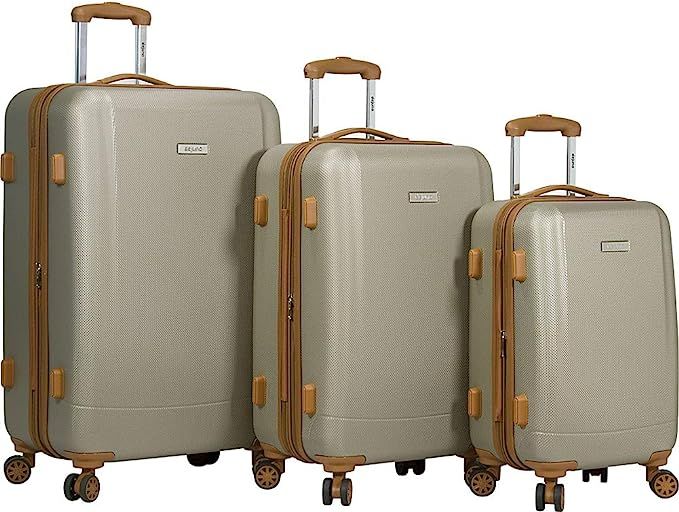 Dejuno Legion 3-pc Hardside Spinner TSA Combination Lock Luggage Set, Beige, One Size | Amazon (US)