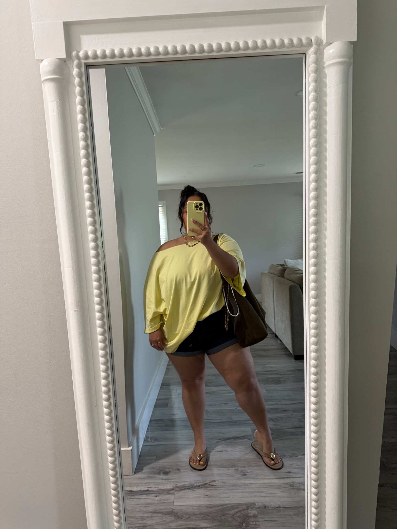 Cute summer or casual vacation outfit 

Shorts size 16 
Top size large SUPER OVERSIZED 
Sandals are Zara so I can’t link 
Jewelry is from small business on IG 


plus size fashion 
butter yellow 


#LTKSaleAlert #LTKStyleTip #LTKPlusSize