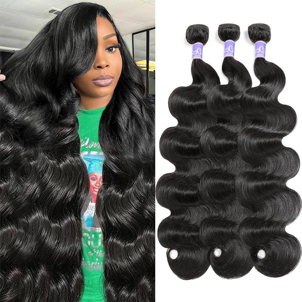 12A Brazilian Body Wave Virgin Hair 3 Bundles 18 18 18 inch 100% Unprocessed Virgin Human Hair We... | Amazon (US)