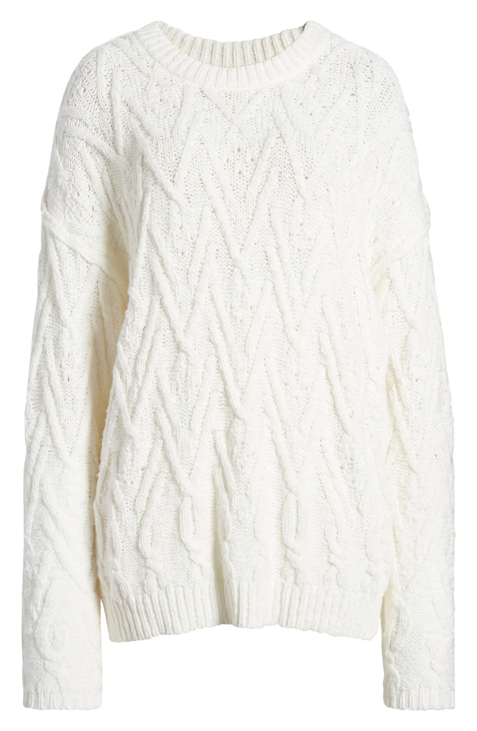 Isla Cable Stitch Tunic Sweater | Nordstrom