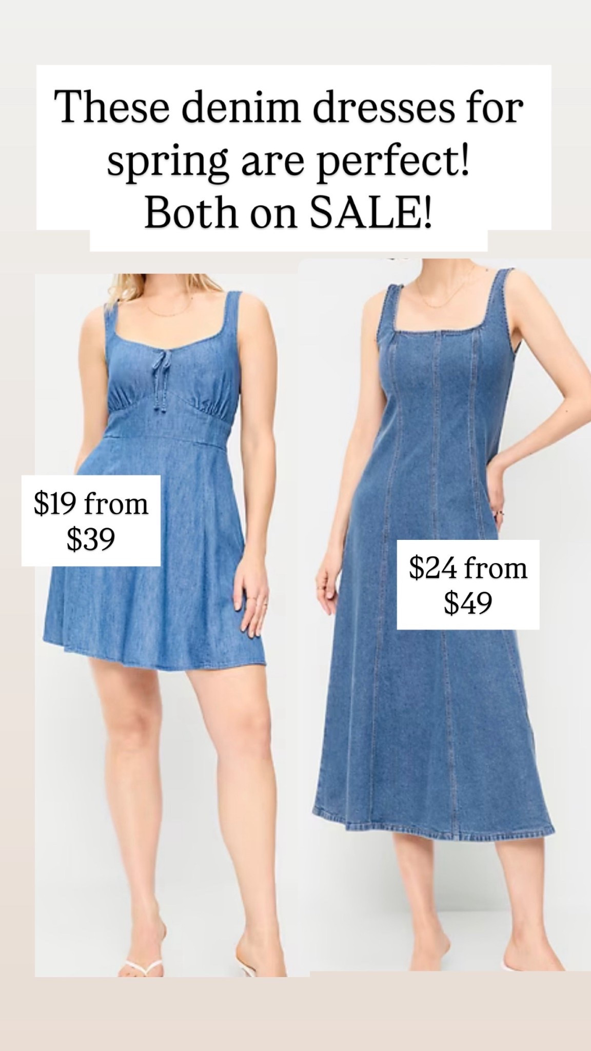 Cutest denim dresses for spring!!! 

#LTKgrwm #LTKootd